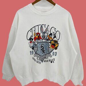 LOONEY TUNES CHICAGO White Sox Shirt, Chicago Baseball shirt, Vintage Chicago